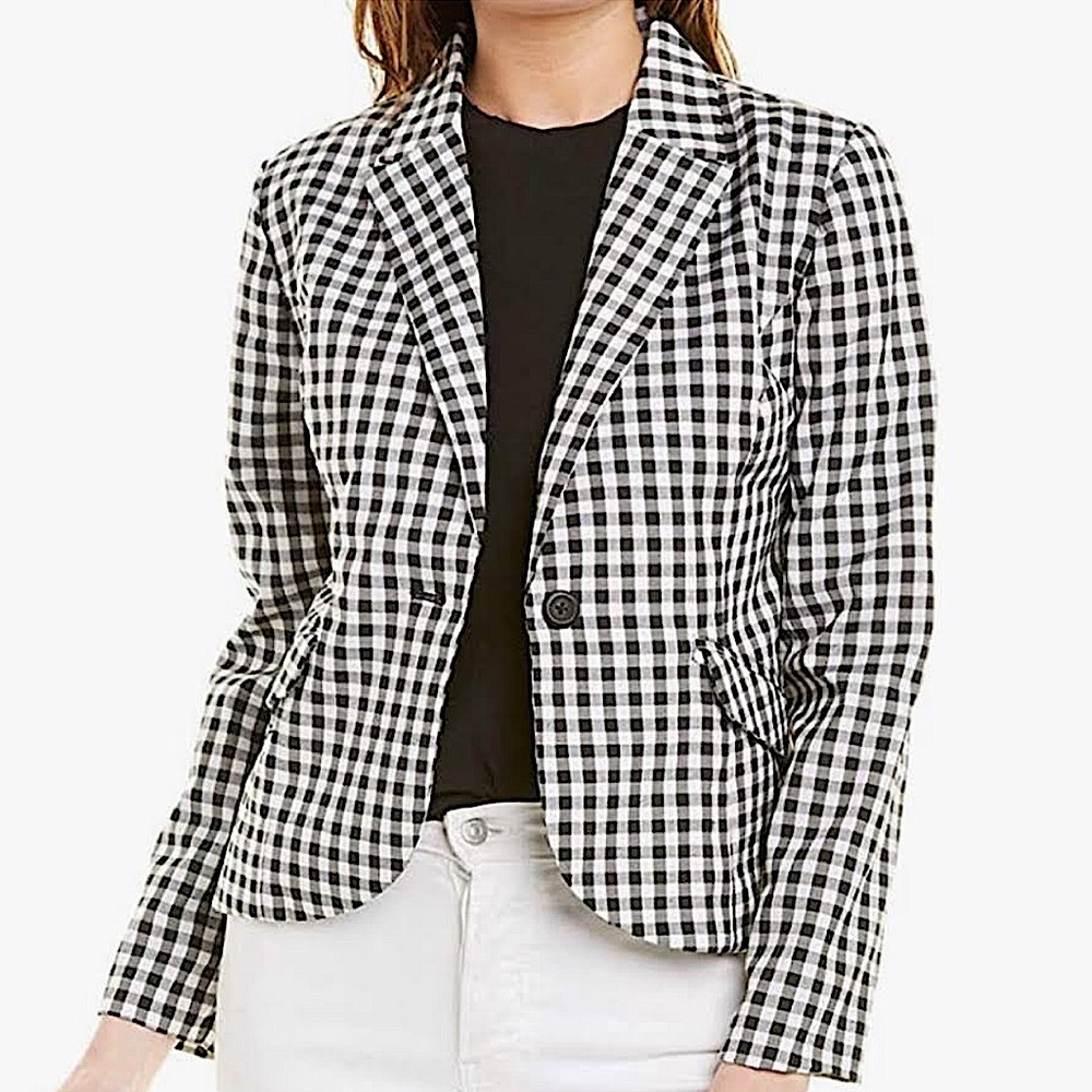 BB Dakota plaid blazer
